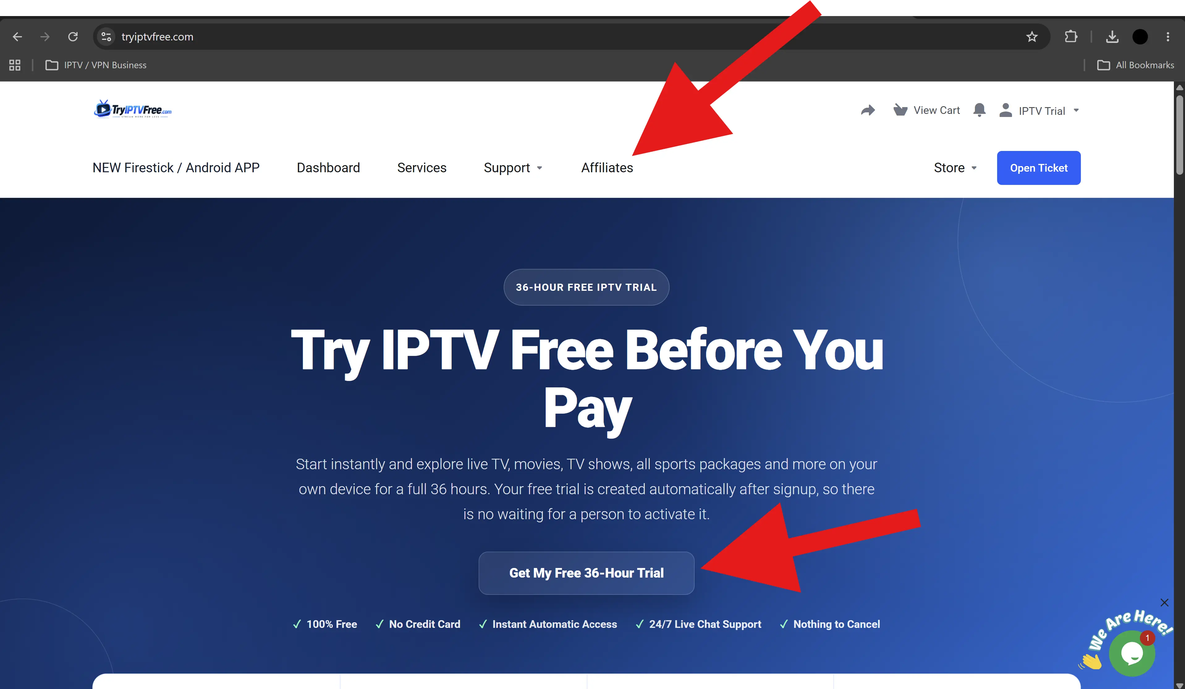 0%20-%20Get%20Free%20Trial%20Button%20Arrow%20Pointing%20to%20It%20and%20Affiliates%20Menu%20button%20arrow%20pointing%20to%20that%20too.webp