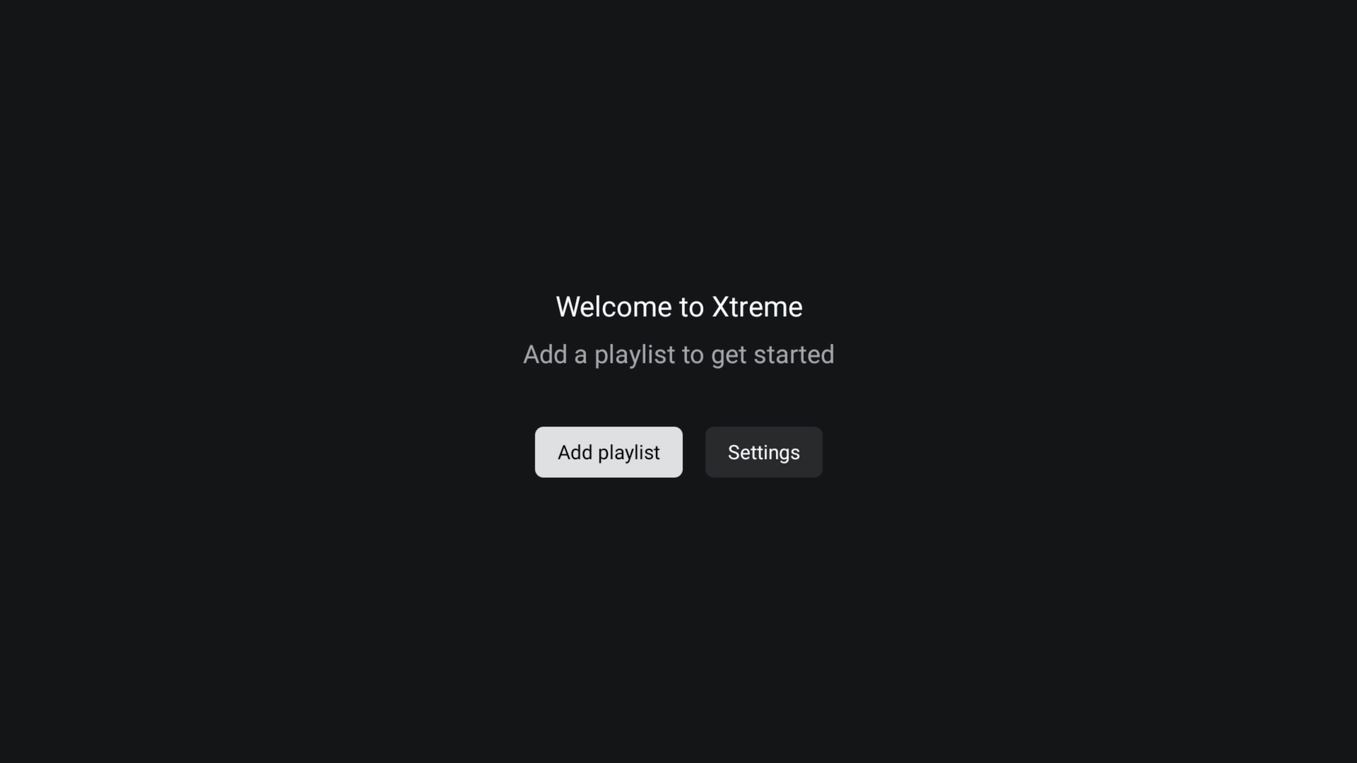 Free TiviMate Premium welcome screen with Add Playlist option
