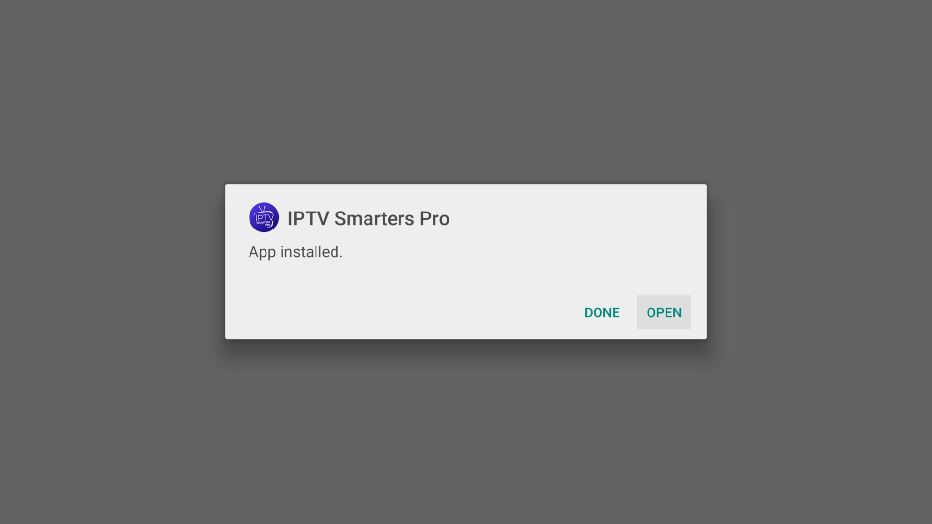 Opening IPTV Smarters Xtreme Edition after installation