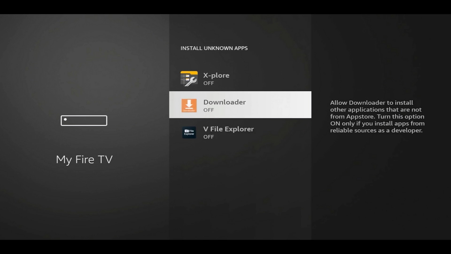 Downloader permission initially turned off